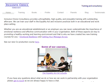 Tablet Screenshot of inclusivechoice.com
